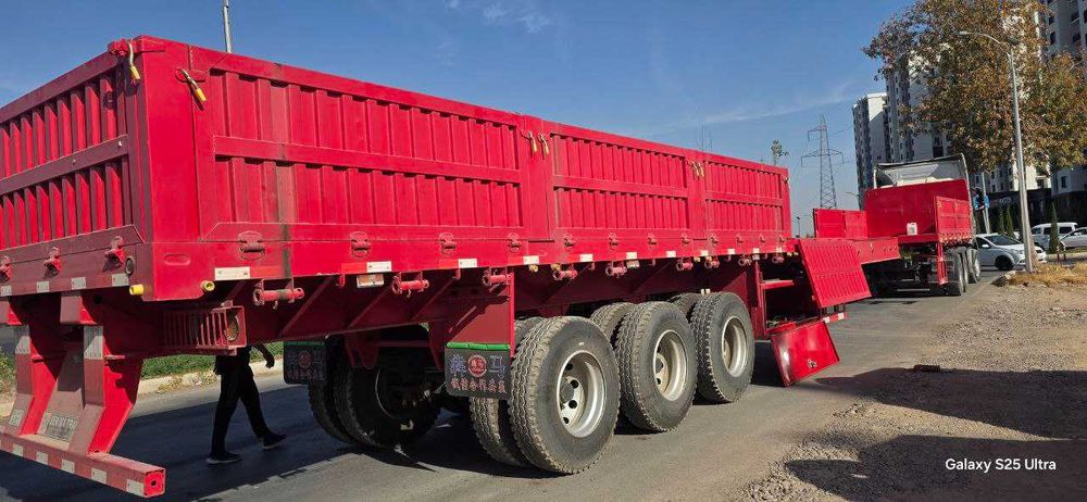 Shalanda universal yarim-tirkma trall traller Универсал контейнеравоз