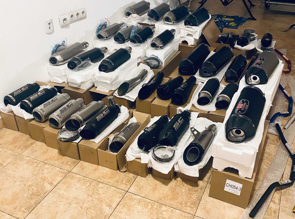 спортно гърне Akrapovic ауспух за мотоциклети 57 cm гърне за мотор FAT