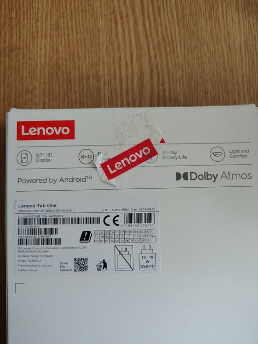 Tableta Lenovo Tab One 8.7" - 4GB RAM / 128GB - 4G LTE - Luna Grey - PRACTIC NOUĂ