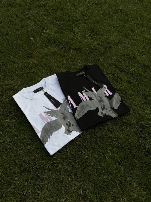 Tricou Amiri Premium Alb / Negru