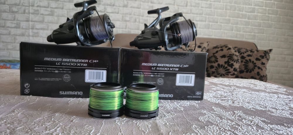 2 броя Шаранджийски макари SHIMANO Medium Baitrunner Ci4 XTB LC 5500