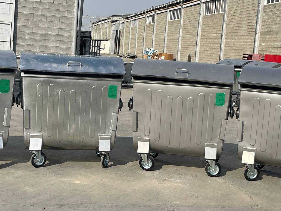 Мусорная контейер оцинкованная 1100Л