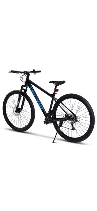 Bicicletă MTB Velors Rambler JSX29310, cadru Hardtail, 21 viteze, frâne disc, negru cu albastru, roată 29 inch