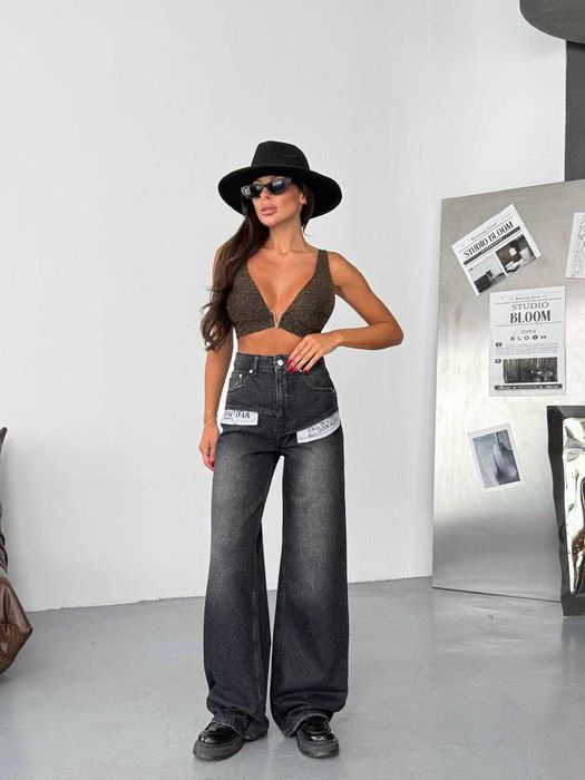 Дамски ефектни дънки Lennon