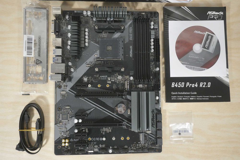 AM4 Motherboard B450 AsRock Pro4 / Вкл.ДДС