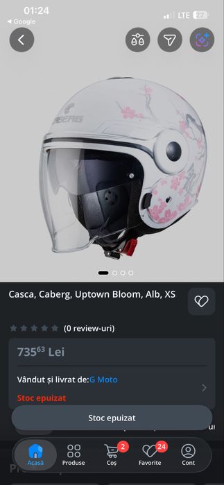 Casca  CABERG (ochelari de soare integrati)