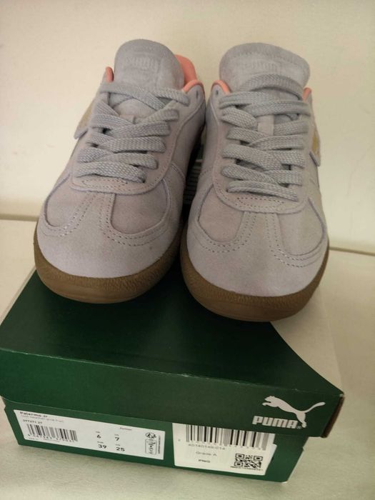Adidasi Puma, piele intoarsa, 39, lila