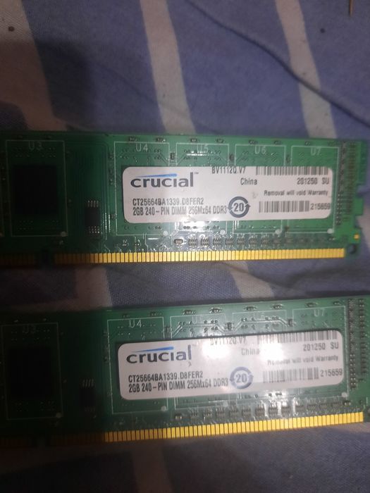 Оперативки ддр3 1333 2 гб