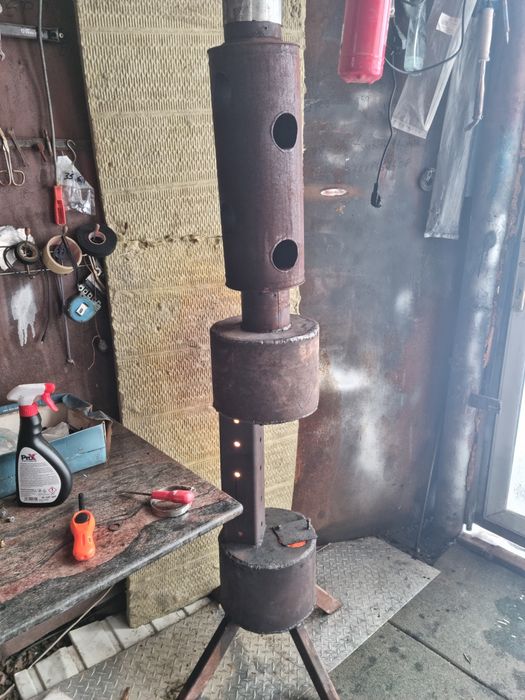 Sobă  ulei ars model deosebit