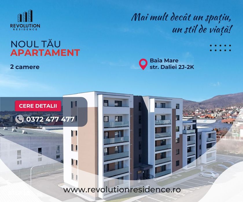 NEW! COMISION 0% - Apartament finisat 2 camere - Daliei 2J, Baia Mare