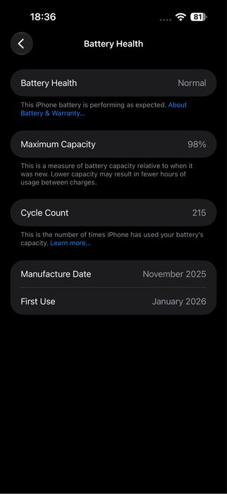 Apple iPhone 17 Pro Max 256GB in stare absolut IMPECABILA!!! Vine cu pachet complet, factura eMag 07.01.2026, garantie, 98% baterie. Telefon personal!
