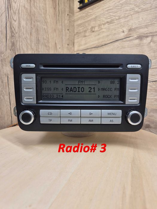 VW radio casetofon cd player RCD300 passat transporter jetta polo eos tiguan bvx caddy golf touran volkswagen