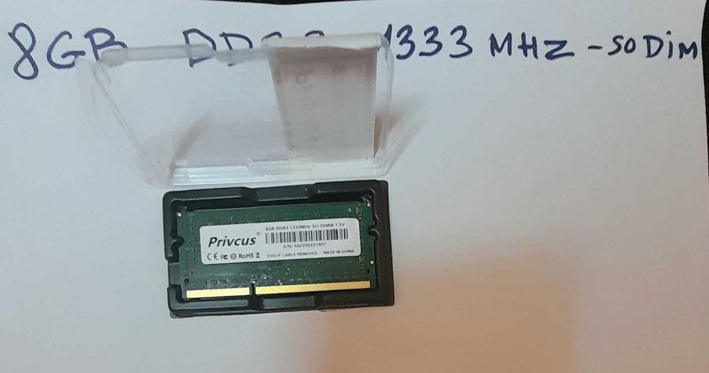 Рам памет за лаптоп DDR 3 - 8 GB - 1333 MHz