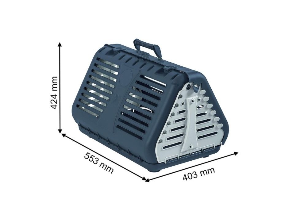 Сгъваема транспортна кошница TOBY за удобно транспортиране на животни