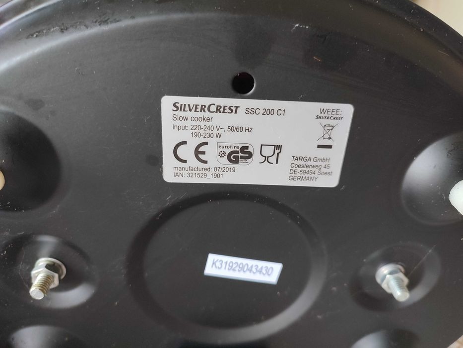 Уред за бавно готвене SilverCrest