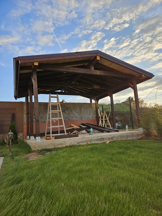 Ремонт на покриви Дървени навеси