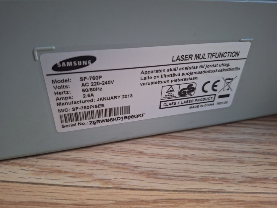 Multifunctionaka laser Samsung SF-760P, A4