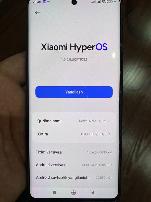Redmi Note 14 pro srochni sotiladi