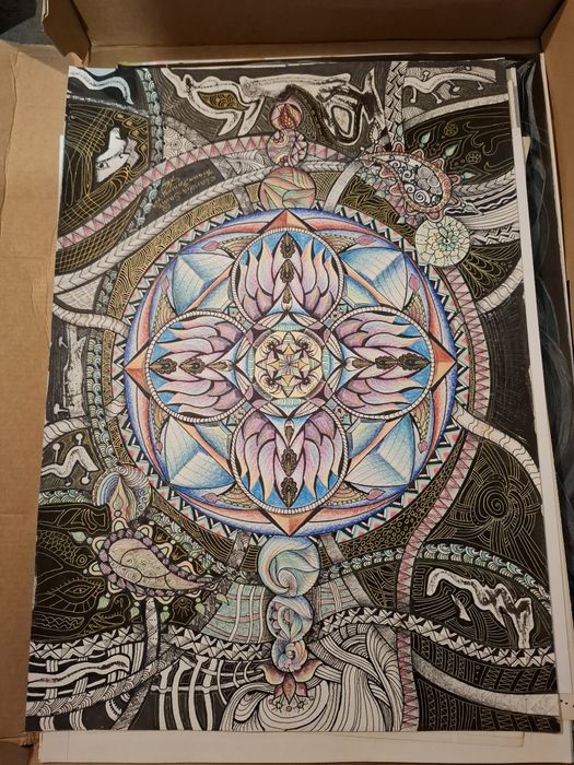 Мандали ръчно рисувани- цената е за 1бр.