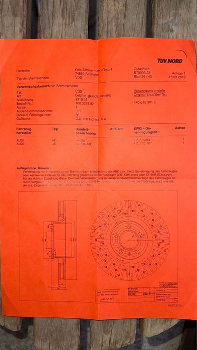 Discuri frână ventilate Zimmermann Audi A6 C6 Avant Allroad, A8 D3