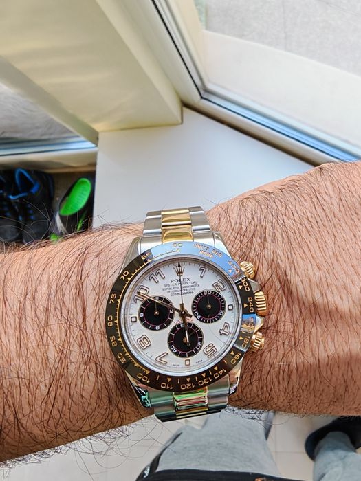 Rolex Cosmograph Daytona IVORY RACING 116523 18K Gold Steel