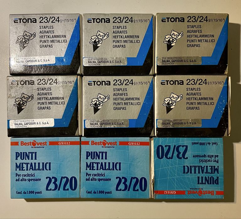 Capse diferite marimi made in Italy