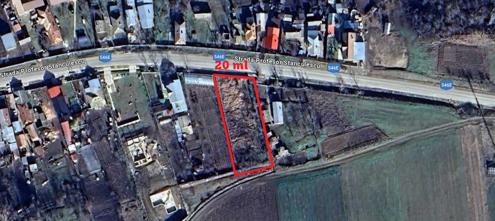 Teren intravilan 900 mp, deschidere 20 ml, Teslui Curtisoara, jud Olt