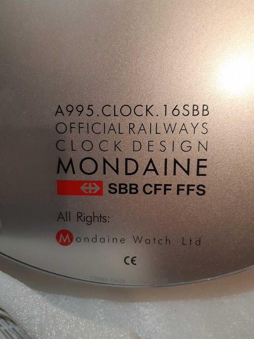 Vand ceas de perete Mondaine Ø40cm tip A995 16SBB