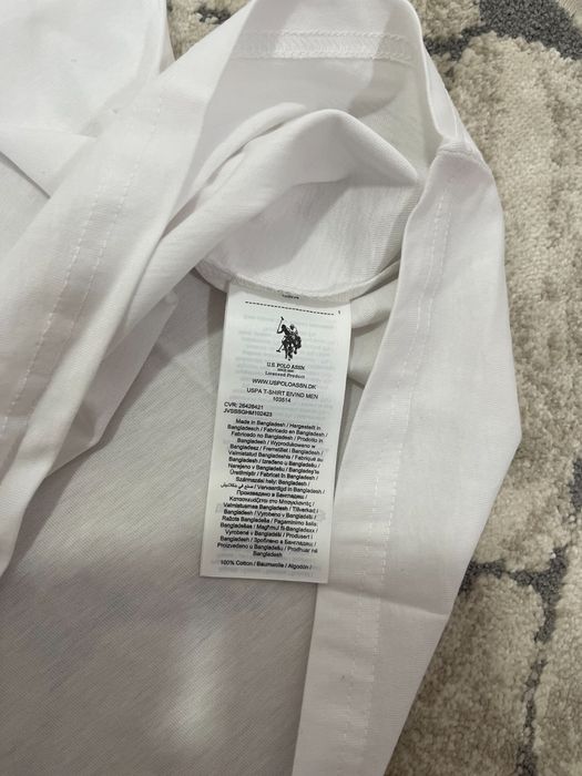 Tricou U S Polo Assn barbati alb 2XL