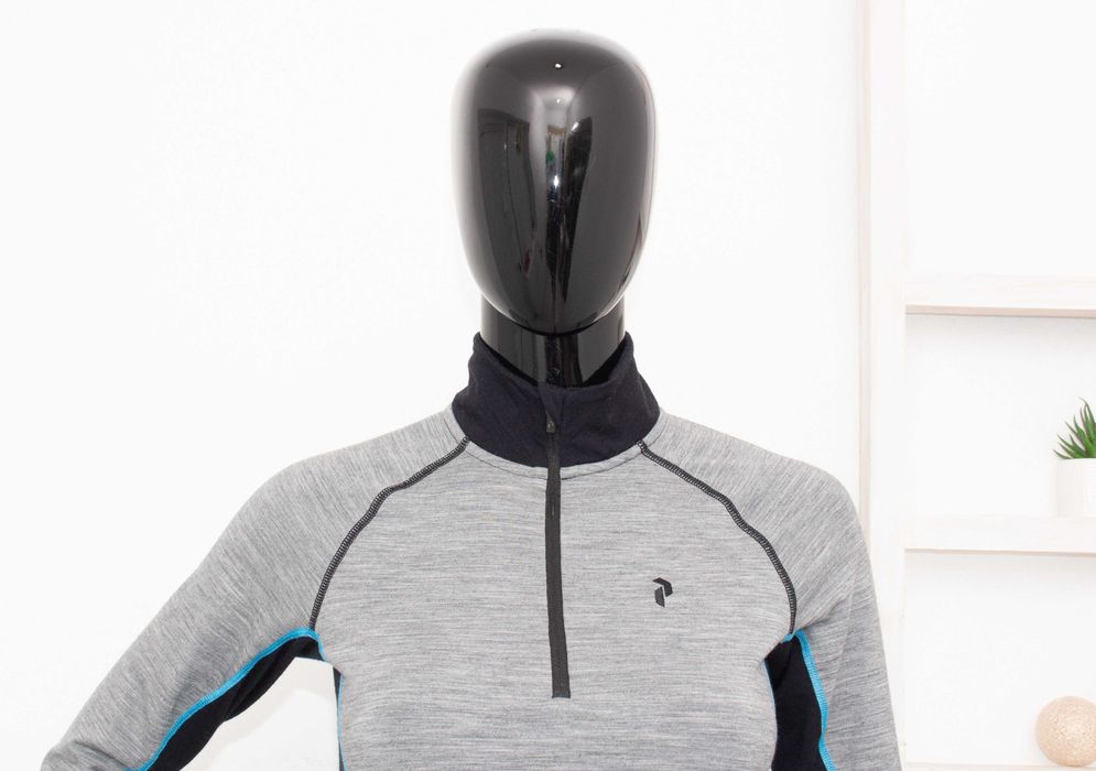 Peak Performance дамска блуза с цип от мериносна вълна термо бельо S