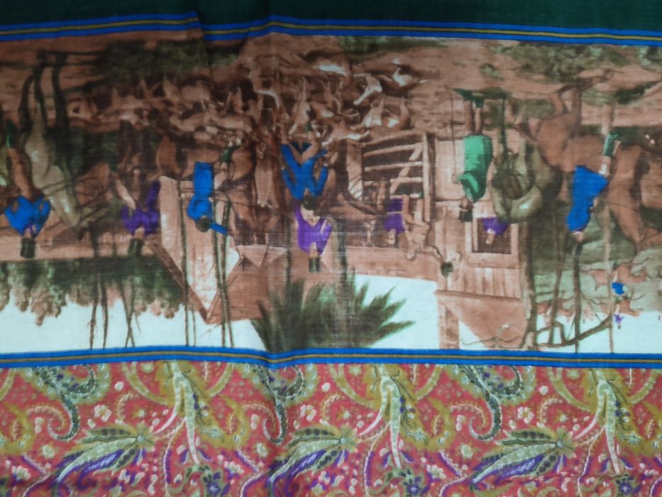 копринен шал Daniel hechter paris вносен испански вълнен шал