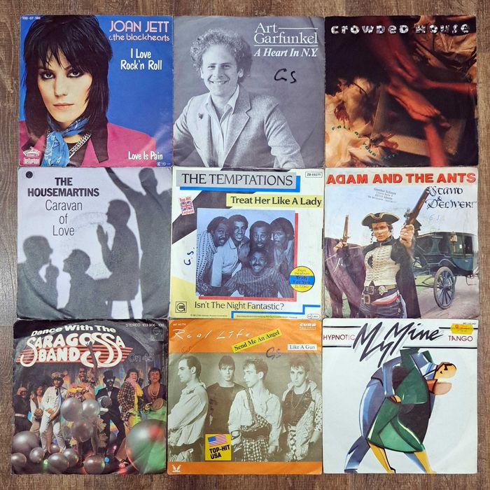 Lot 9 discuri vinyl single (mici - de 7 inch) #03
