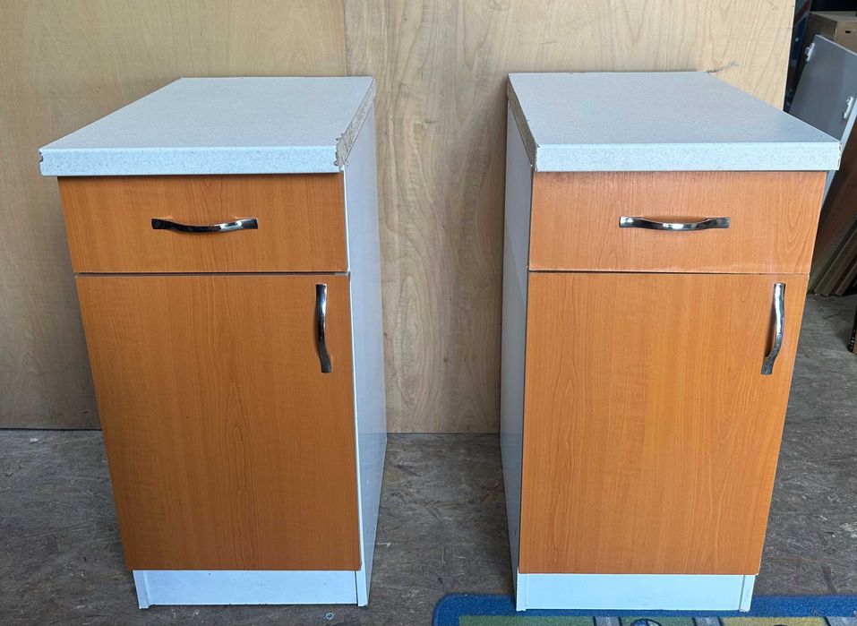 2 buc Bufet de Bucatarie cu usa si sertar; Dulap cu raft; Comoda