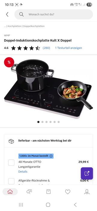 Plita cu inducție electrică dubla Kult X WMF