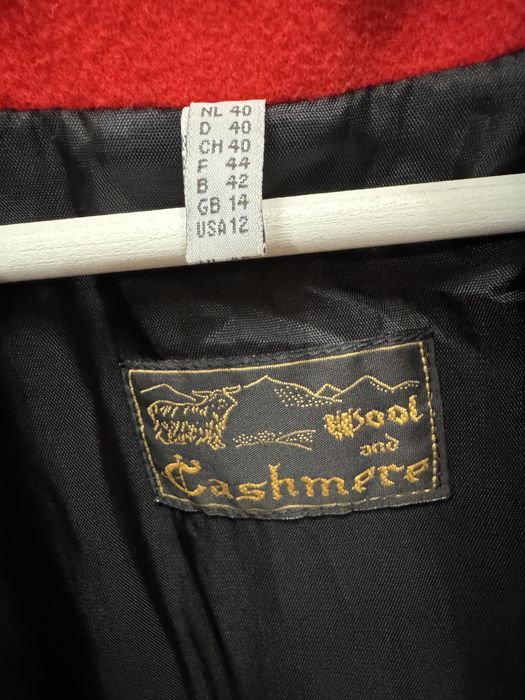 Palton cu lână virgină și cașmir Wool and Cashmere, mărime 40.