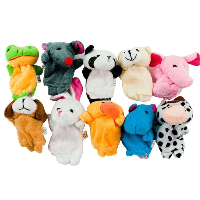 Кукли за пръсти за куклен театър Семейство и Животни