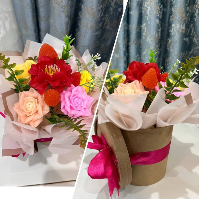 Букет гулдер сапалы сабыннан жасалған