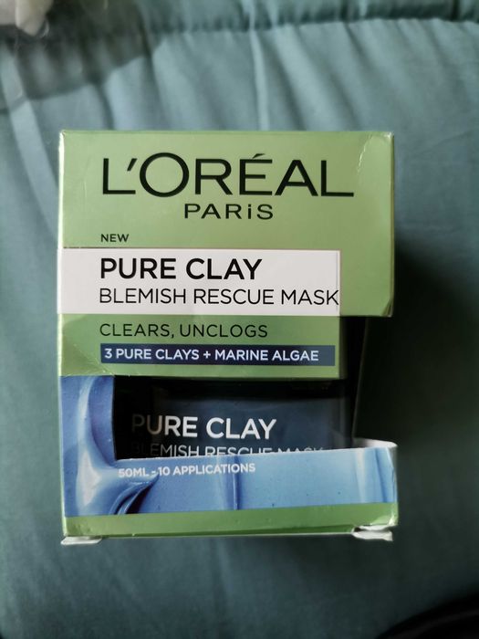 Loreal pure clay blemish rescue mask маска за лице