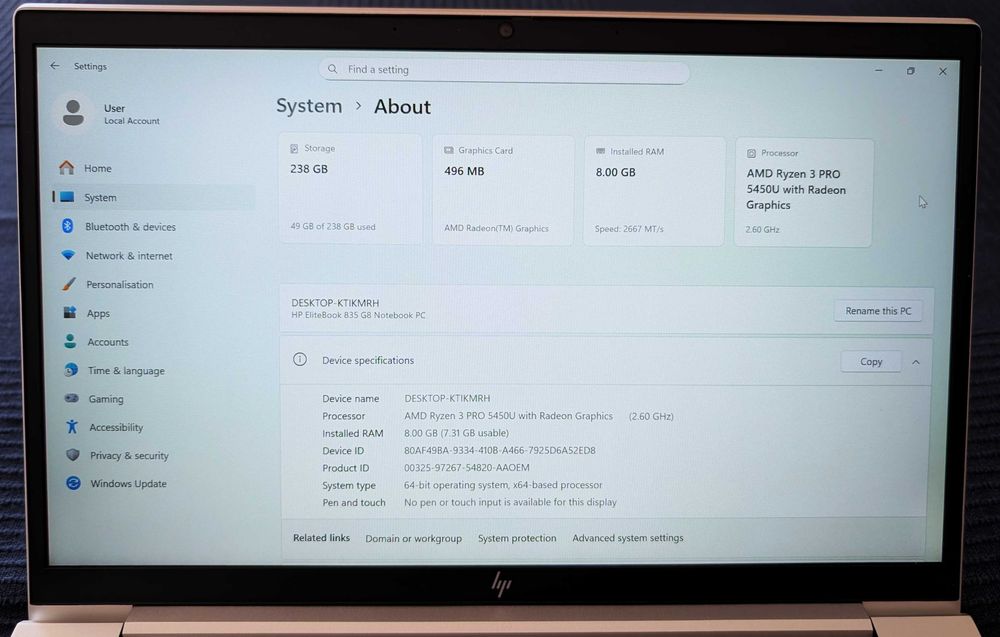 HP Elitebook 835 G8 - като нов