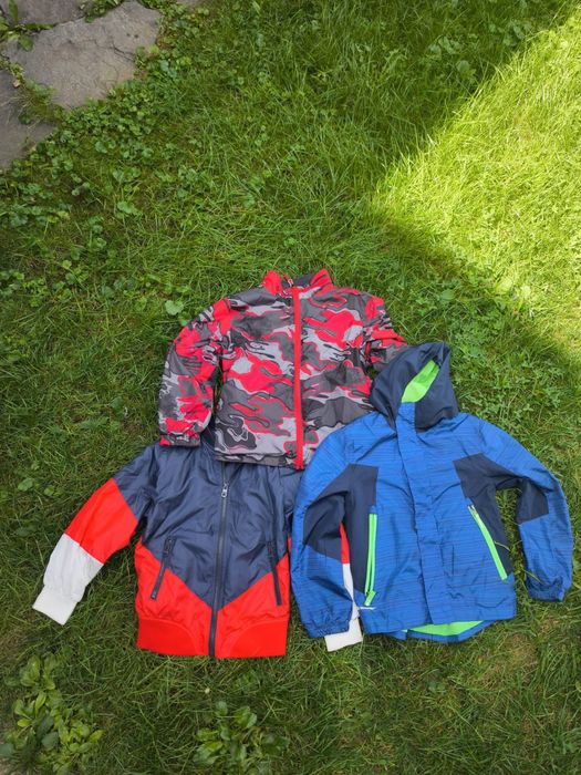 Лот детски чорапогащници 116-122 и 122-128 и зимни якета