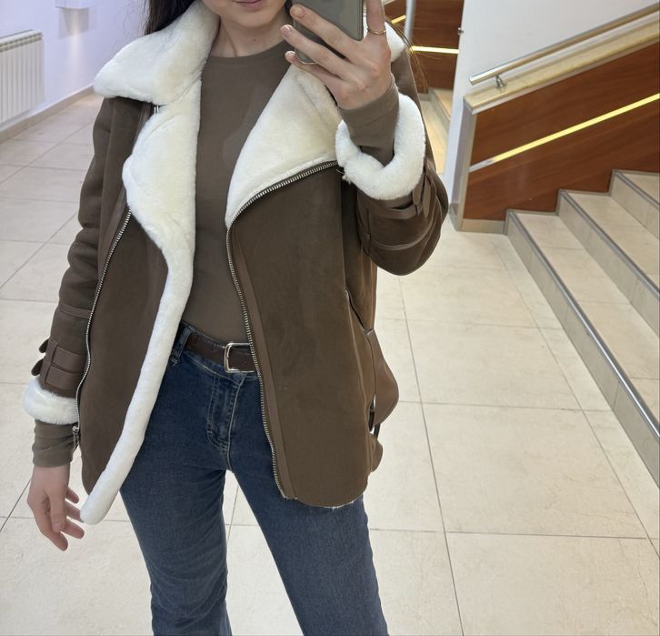 Продам дубленку,носила пару раз(новая)