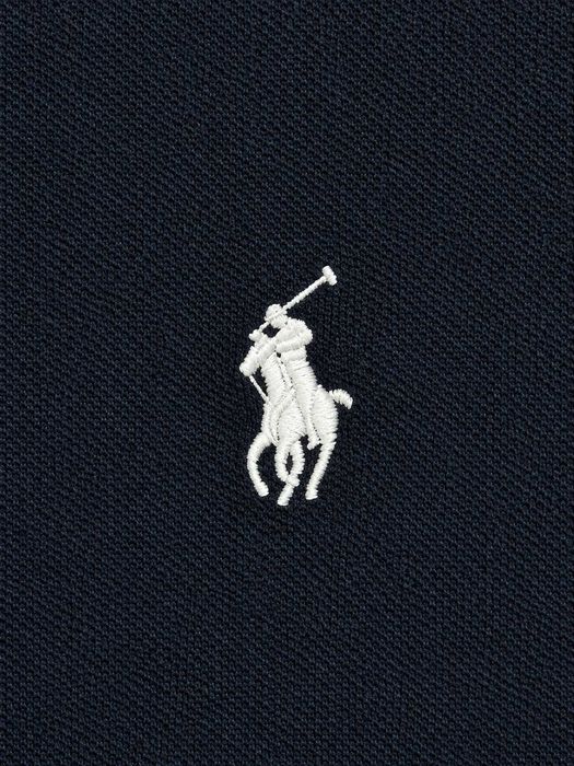 Tricou Polo Ralph Lauren bărbați Custom Slim Fit, bleumarin, bumbac, mărimea M