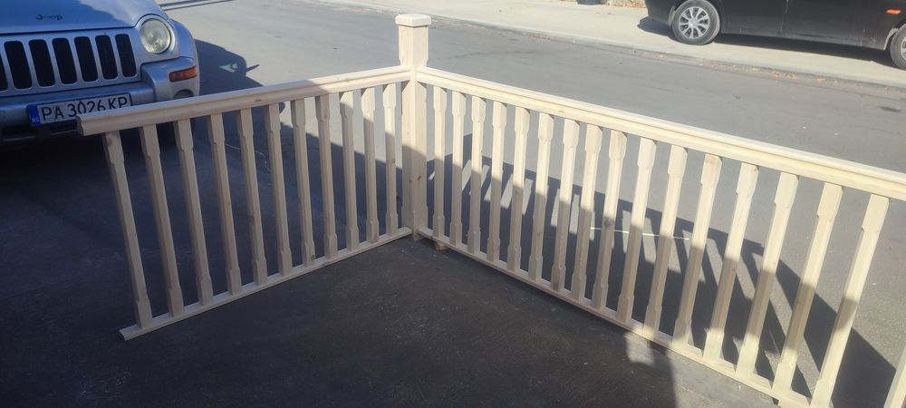 Дървен парапет по размер