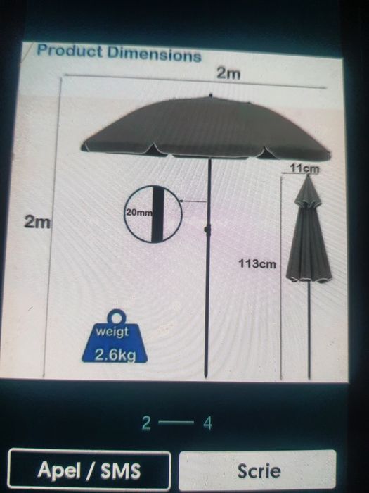 Umbrela mare pt soare