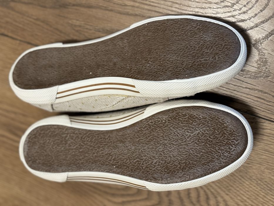 Pepe Jeans tenisi, pantofi sport 40; dama; crem/auriu