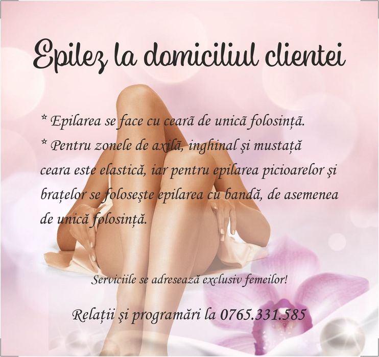 Epilez la domiciliul clientei