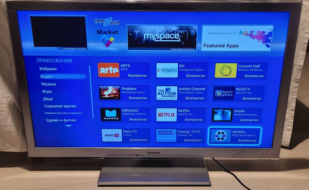 ТV LED Panasonic (Модел: TX-L37ETS51)