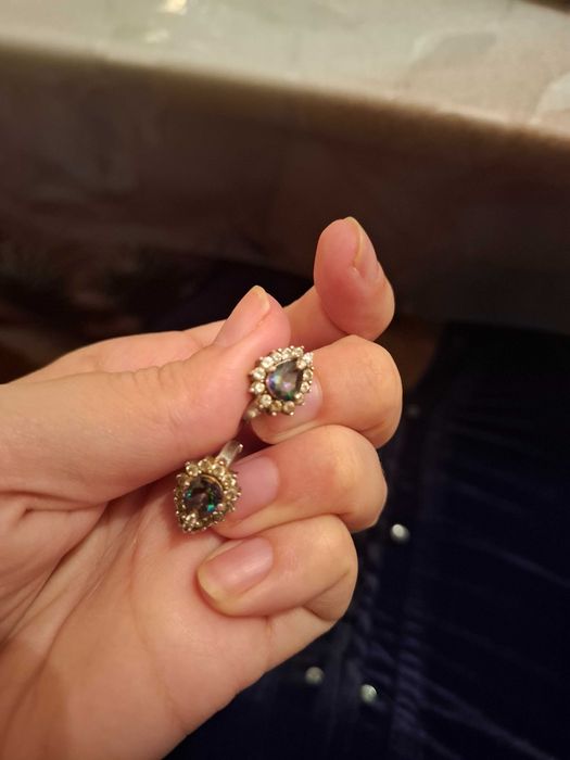 СЕРЕБРЯНЫЙ набор. Мистик топаз.