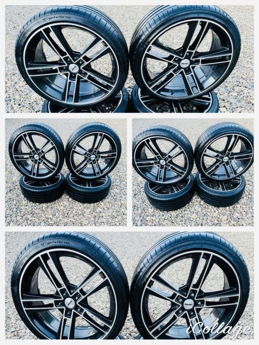Vând Jante de Vw R-line Originale 5x112 pe 19 cu cauciucuri de Vara 235/35/19