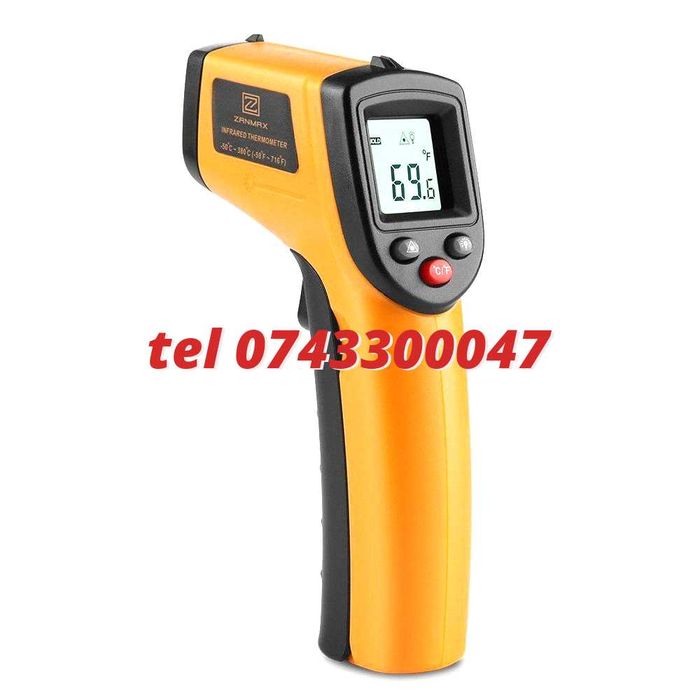 Termometru Industrial Profesional 50 380c Uni Galbennegru